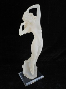 1T240516 イタリアンデザイン Crystal Craft クリスタルクラフト 裸婦像 ヴィーナス像 全高47.5cm 現状品