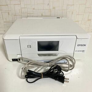 EPSON エプソン インクジェットプリンター EP-807AW ホワイト 本体 通電確認済み 現状品 ジャンク Y-042603-70