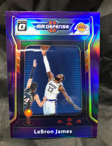 レアカード！レブロン・ジェームズ Lebron James 2020-21 Panini Optic Air Defense パープル トレーディングカード