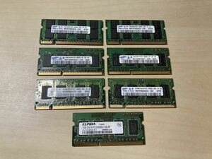 中古品メモリ SAMSUNG 1GB×2枚組２セット 512GB×2枚組１セット　ELPIDA1GB 1枚