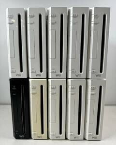 ♪【中古】Nintendo Wii 本体 10台 まとめ 任天堂 ニンテンドー ゲーム機 動作未確認 ジャンク ＠100(4)