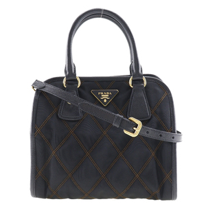 PRADA プラダ サフィアーノ キルティング 2WAYショルダー 1BA100 ハンドバッグ ナイロン レディース【H201623621】中古