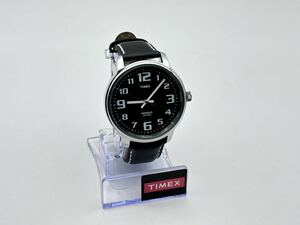 5-18 未使用 タイメックス TIMEX ビッグ イージー リーダー ブラック 黒 T28071 メンズ レザー 革ベルト アナログ 腕時計 ②