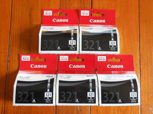 【純正】Canon　BCI-321BK、ブラック　5箱　期限切れ