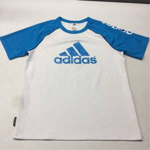 送料無料★adidas アディダス★半袖Tシャツ★トップス★ジュニア 子供用 160★ホワイト ブルー #20218sad