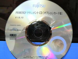 送料最安 120円 CDF29-03：富士通　FUJITSU PRIMERGY ドキュメントCD[オプションカード版] V1.0L10　CA40701-D045/CA91200-W245-1　1枚のみ