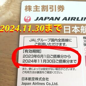 JAL 日本航空 2024年11月30日まで　株主優待券