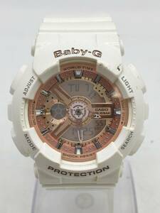 0502-503MK⑨5746 RP 腕時計 稼働　カシオ　CASIO　BA-110　Baby-G ベビージー デジタル　ホワイトカラー　