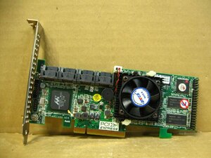 ▽ARECA ARC-1220 8ポート SATA RAIDコントローラ 256MB PCI-EX 中古 RAID0/1/5/6