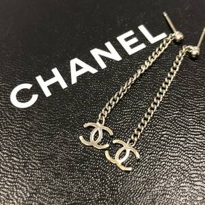 ■【売り切り】CHANEL シャネル ココマーク チェーン ピアス 