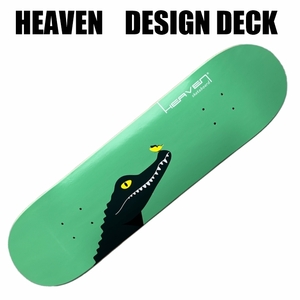 ヘブン デザインデッキ 31.5×8　クロコダイル ワニ　 スケボーデッキ スケートボード