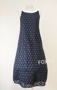 ☆【即決送料無料】FOXEYフォクシーワンピースネイビー40☆