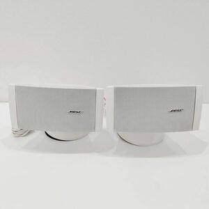 ●動作品 ボーズ FreeSpace DS 16S コンパクトスピーカー BOSE ホワイト Loudspeaker 屋内 屋外 天井吊り下げブラケット付き L1255