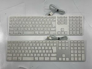 【未検査品】Apple 有線 Keyboard(テンキー付き,JIS) A1243 2個セット [Etc]