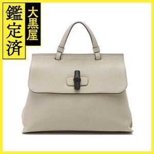 GUCCI グッチ バッグ ショルダーバッグ バンブーデイリー 392013 アイボリーレザー バンブー【434】