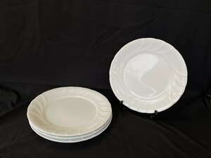 NARUMI BONE CHINA 大皿 27㎝ 食器 4枚 プレート 皿 白 ホワイト ナルミ ボーンチャイナ ☆ちょこオク☆雑貨100