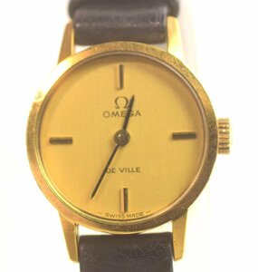 ICH【中古品】 OMEGA オメガ DE VILLE デビル 手巻き ゴールド文字盤 稼働品 〈189-240307-ss4-ICH〉