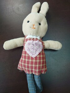 手作り人形　21 お洒落なウサギさん