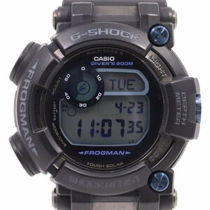 カシオ G-SHOCK フロッグマン ソーラー電波 メンズ 腕時計 ブラック×ブルー GWF-D1000B-1JF【いおき質店】