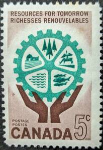 【外国切手】 カナダ 1961年10月12日 発行 天然資源 未使用