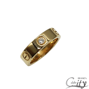 【セール10%off】Cartier【カルティエ】ラブリング 3Pダイヤ K18YG【USED】