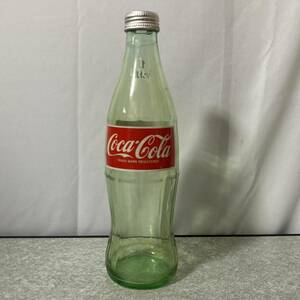 K0678L★昭和レトロ 超レア物 コカ・コーラ 1リットルサイズ 赤ラベル ガラス瓶 開栓済み 中身入り 1980年代