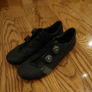 超美品 RAPHA PROTEAM SHOES 40 25.6CM ラファ プロチームシューズ ニット カーボンソール ビンディングシューズ 