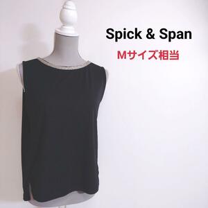 Spick & Span アクセサリー調テープ飾りノースリーブ トップス 80736