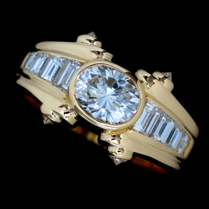 A8683【BVLGARI】ブルガリ 大粒絶品天然ダイヤモンド 最高級18金無垢セレブリティリング サイズ12.5号 重さ6.5g 縦幅10.4mm