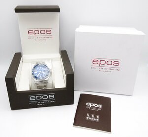 ★エポス epos 3504BL ダイバー 500m 防水 自動巻 メンズ 腕時計 未使用品