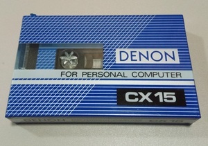 未使用 カセットテープ DENON CX 15 FOR PERSONAL COMPUTER TYPE1 NORMAL 15分　③