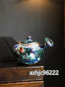 職人手作り 陶器 煎茶道具 茶壺 茶壷 急須 茶器 茶道具 容量：A150 B100ML