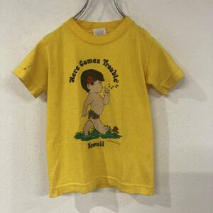 ビンテージ　80s　子供　ハワイ　男の子　Tシャツ　レディース　古着　キッズ　220608