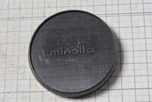 ＃231　MINOLTA旧品（MF機）純正 フィルター径62ｍｍキャップ 被せ式 ソフビ素材　
