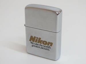 (d-4)　ZIPPO　ジッポ　Nikon / ニコン　オイルライター　1982年