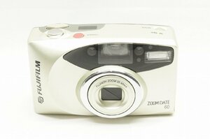 【アルプスカメラ】訳あり品 FUJIFILM フジフィルム ZOOM DATE60 シルバー 35mmコンパクトフィルムカメラ 221117f