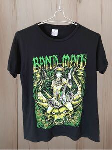 BAND-MAID ×激ロック×ヴィレヴァン KAGAMIデザインTシャツ 緑×黄 Mサイズ