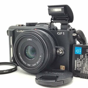 カメラ Panasonic LUMIX GF1 / LUMIX G 20mm F1.7 ASPH. H-H020 ミラーレス一眼レフ セット品 現状品 [1620HJ]