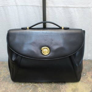 OLD Cartier LEATHER HAND BAG BUSINESS BAG MADE IN FRANCE/オールドカルティエレザーハンドバッグ(ビジネスバッグ)