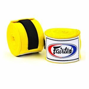 新品 FAIRTEX フェアテックス コットン バンテージ 5ｃｍ×4.5Ｍ イエロー 伸縮タイプ ムエイタイ キックボクシング MMA グローブ 格闘技