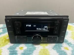 トヨタ純正 2DIN オーディオ CP-W66 CD/AUX 動作確認済み! プリウス アクア パッソ ヴィッツ VOXY ノア 等