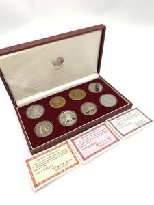 1988年 韓国 ソウル ソウルオリンピック 記念硬貨 記念コイン ウォン 6枚セット ケース付き 縦×横×高さ（cm）約12×約21×約3