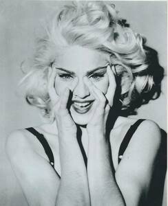 MADONNA　マドンナ　1991　STEVEN MEISEL　白黒 プリント 写真 （輸入品）　六切サイズ