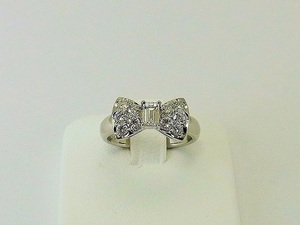 Pt　ダイヤモンドリング　0.32ct　0.66ct　合計0.98ct　鑑別書付☆新品