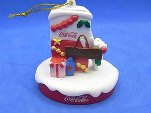 光る　クリスマス オーナメント　2006 コカ・コーラ　非売品　ジオラマ フィギュア　ジャンク　ポーラベア　冷蔵庫　送料￥200