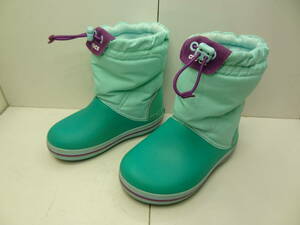 全国送料無料 クロックス crocs 子供靴キッズ女の子 秋冬物 防寒 ブーツ C10 17.5cm