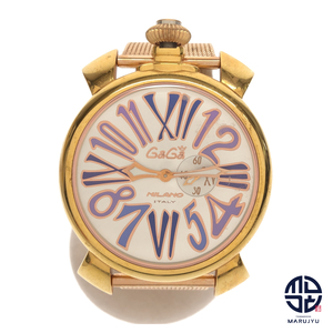 GaGaMILANO ガガミラノ マヌアーレ Slim46mm スリム46mm 5081.3 ステンレス 腕時計 メンズ クオーツ 電池式 時計