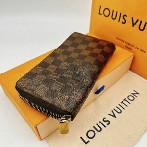 2761【正規品】LOUIS VUITTON ルイヴィトン ダミエ ジッピーウォレット ラウンドファスナー 長財布 ウォレット N60015/GI2107