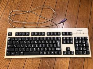 【中古品：動作確認済】SOTEC　キーボード　PS2接続　レトロキーボード