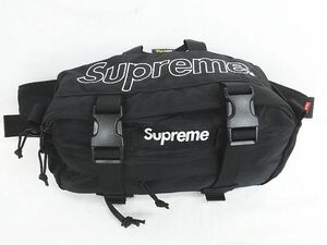 Supreme シュプリーム 19FW ウエストバッグ ボディバッグ 黒 ブラック CORDURA ◇08 ★2672